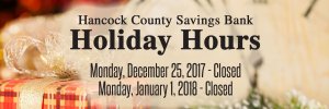 Holiday Hours 2017