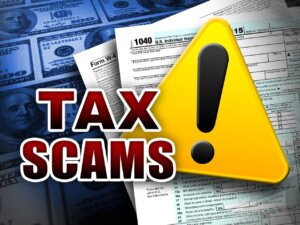 tax scams graphic